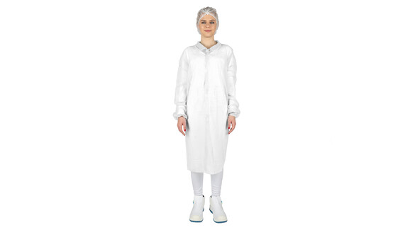 Besuchermantel, Größe XL, PP-Vlies, weiß, A-Nr.: 13601 Besuchermantel, Größe XL, PP-Vlies, weiß, A-Nr.: 13601 - 01