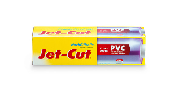 Frischhaltefolie Jet-Cut Refill, PVC, 8,5 my, 300 mm Rollenbreite, 500 lfm, A-Nr.: 16708 - 01