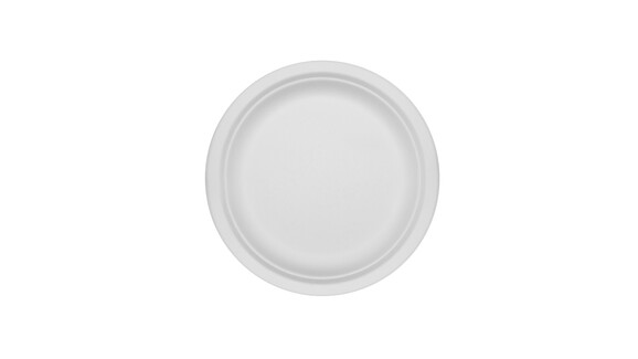 Einwegteller, Bagasse, Ø 151 mm, 13,6 mm, weiß, VERIVE, A-Nr.: 16527 - 01