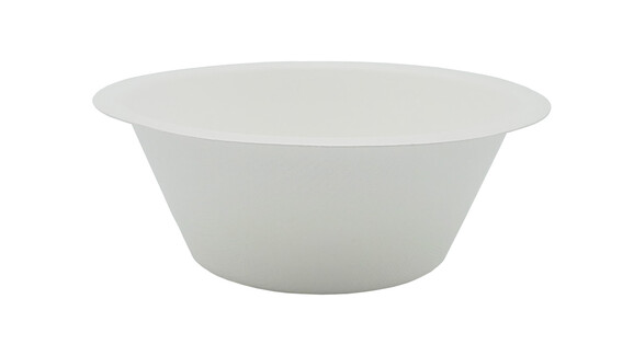 Menüschale to go, 950 ml, Bagasse, Ø 175 mm, 67 mm, weiß, A-Nr.: 95097 - 01